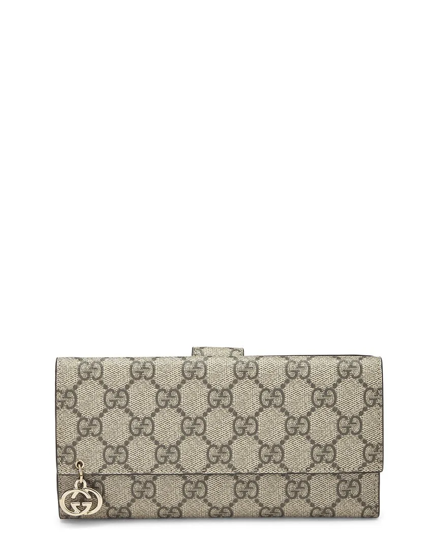 Brown Coated Canvas Gg Charm (authentic Pre-Loved) by Gucci