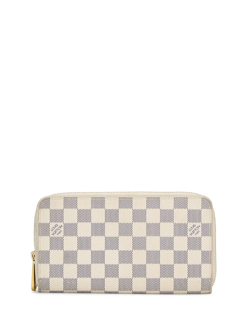 White Damier Azur Zippy (authentic Pre-Loved)
