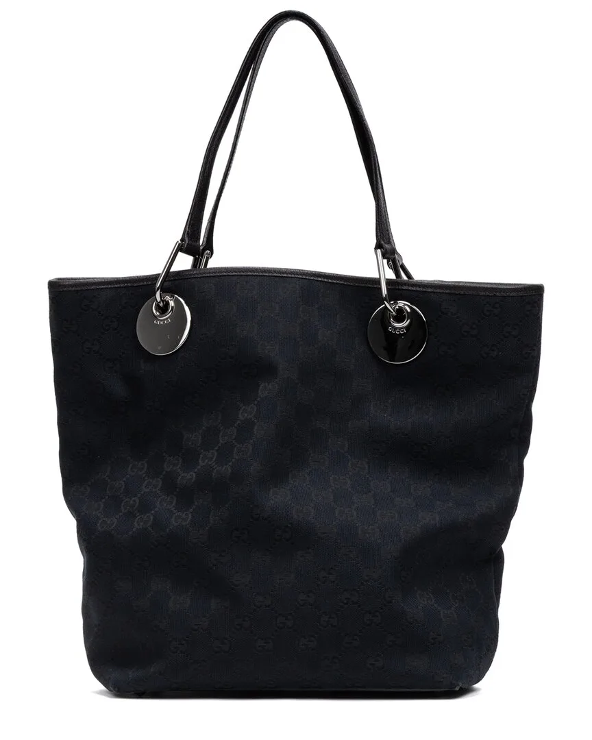 Black Gg Canvas Eclipse Tall Tote (authentic Pre-Loved) by Gucci
