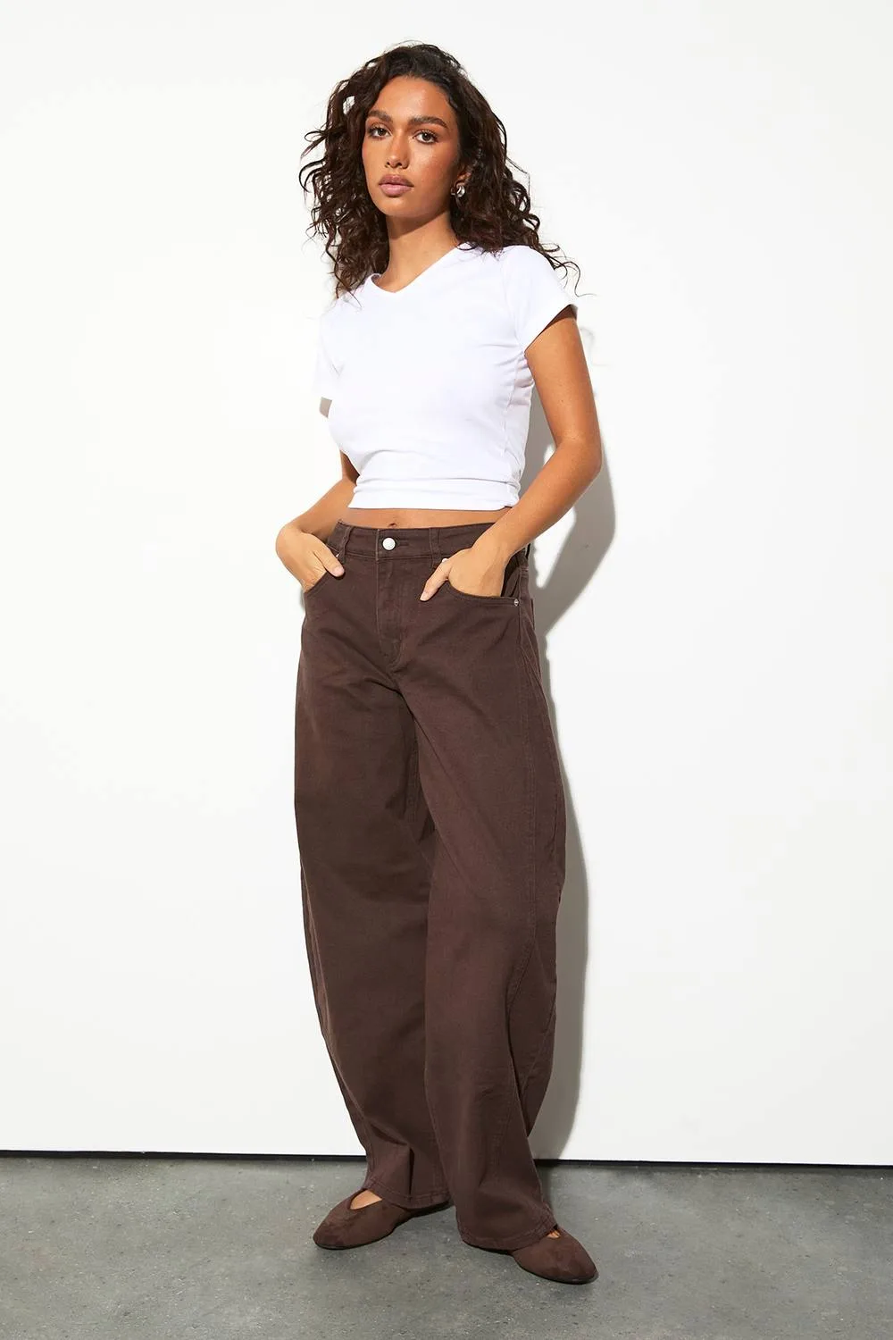 The Mid Waist Barrel Jean