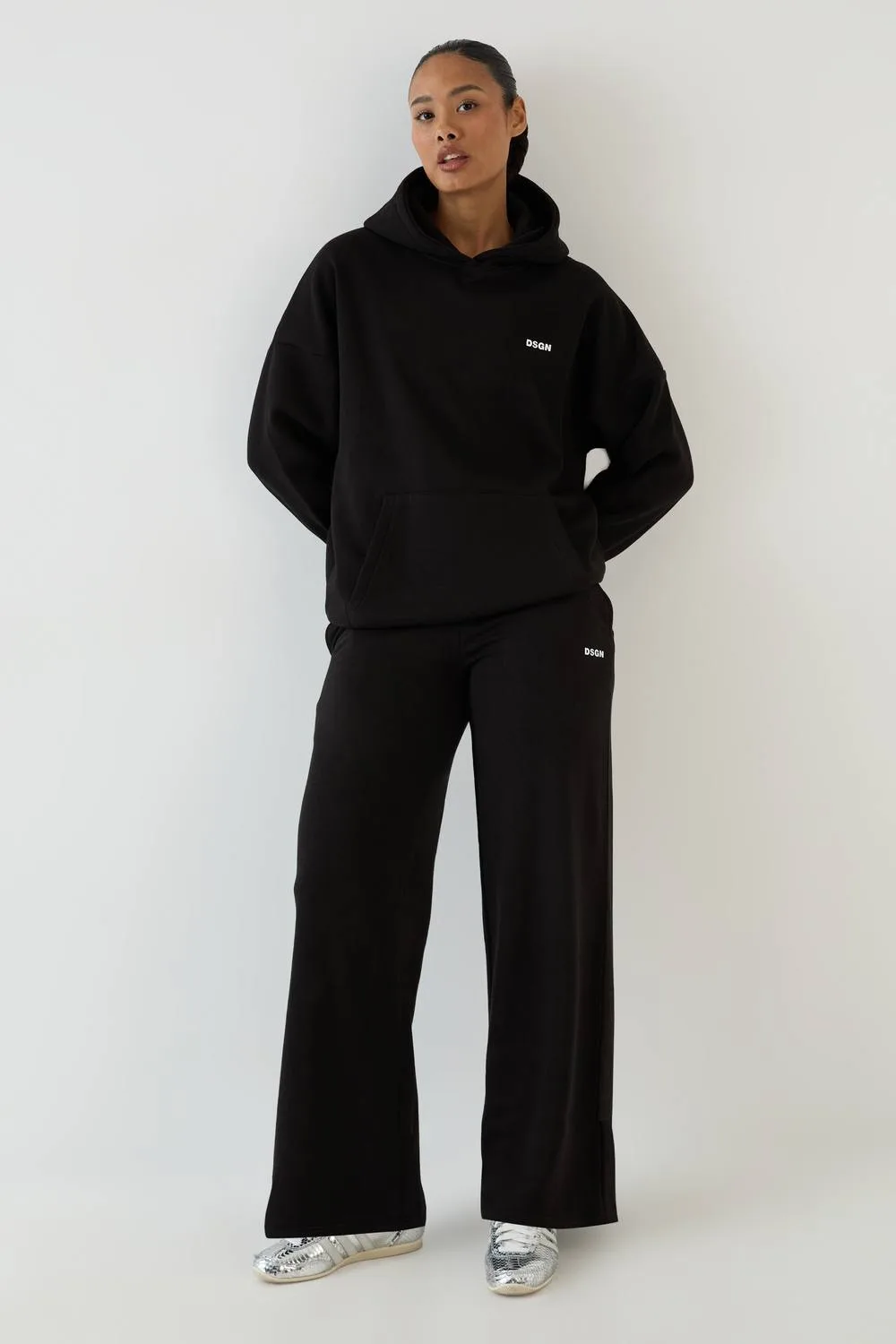 Chrome Straight Leg Jogger Pants by Dsgn Studio