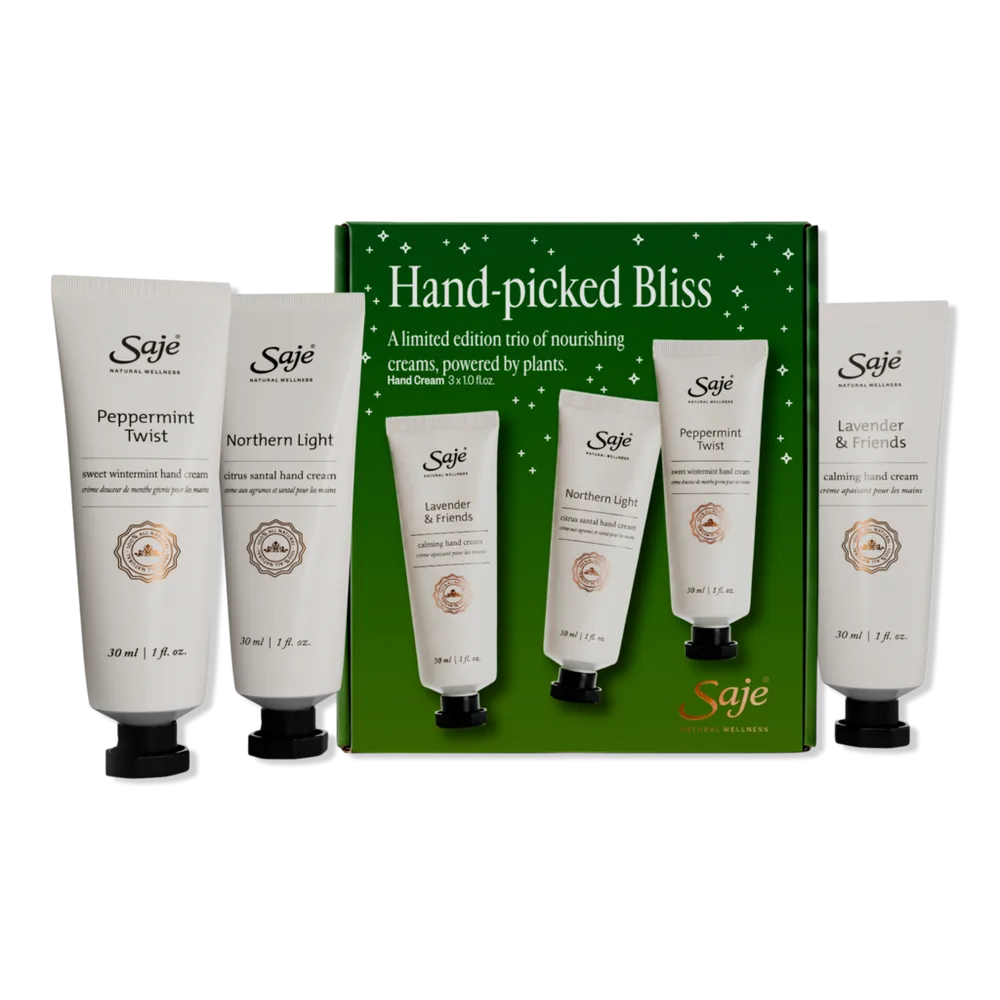 Hand-Picked Bliss Nourishing Hand Cream Trio by Saje Natural Wellness