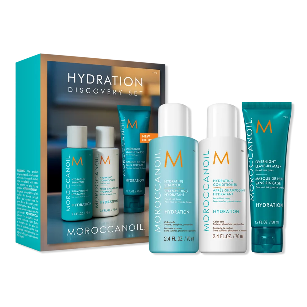 Overnight Hydrating Leave-In Hair Mask Treatment Serum Value Set by Moroccanoil