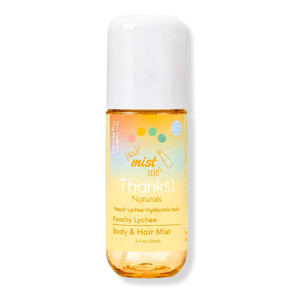 Peachy Lychee Body & Hair Mist by Thanks! Naturals