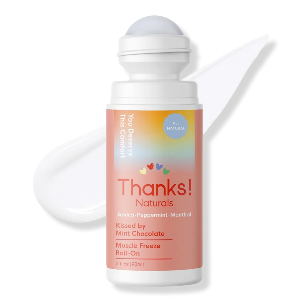 Kissed by Mint Chocolate Muscle Freeze Roll-On by Thanks! Naturals