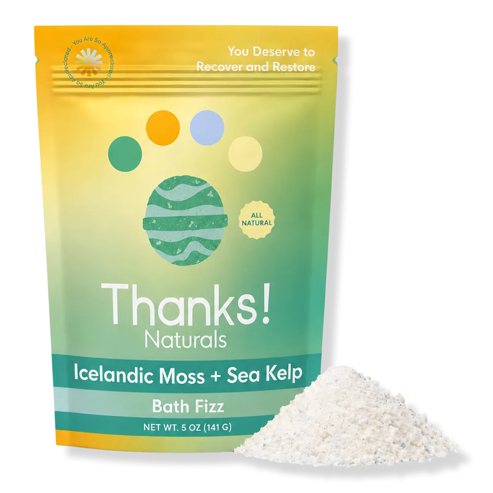 Icelandic Moss + Sea Kelp Bath Fizz by Thanks! Naturals
