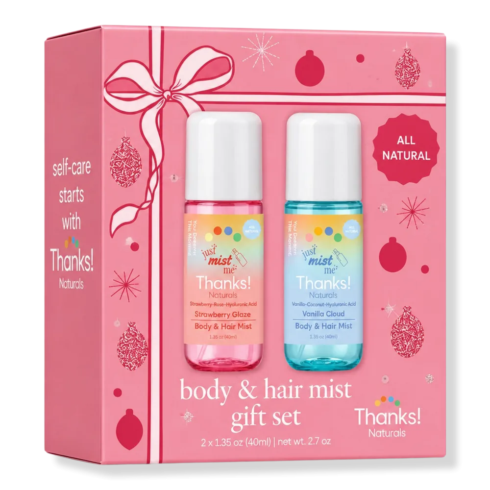 Holiday Body & Hair Mist Gift Set by Thanks! Naturals