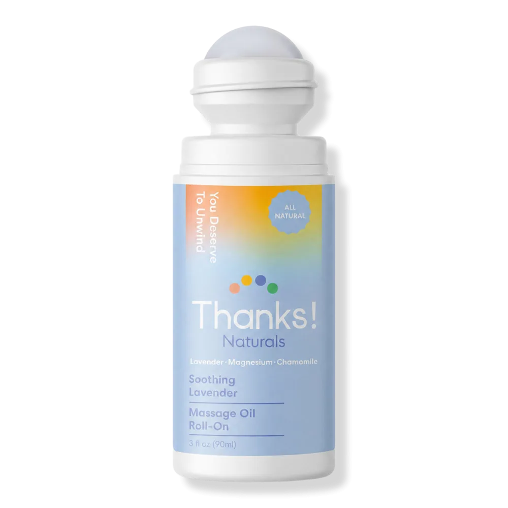 Soothing Lavender Magnesium Massage Oil Roll-On by Thanks! Naturals