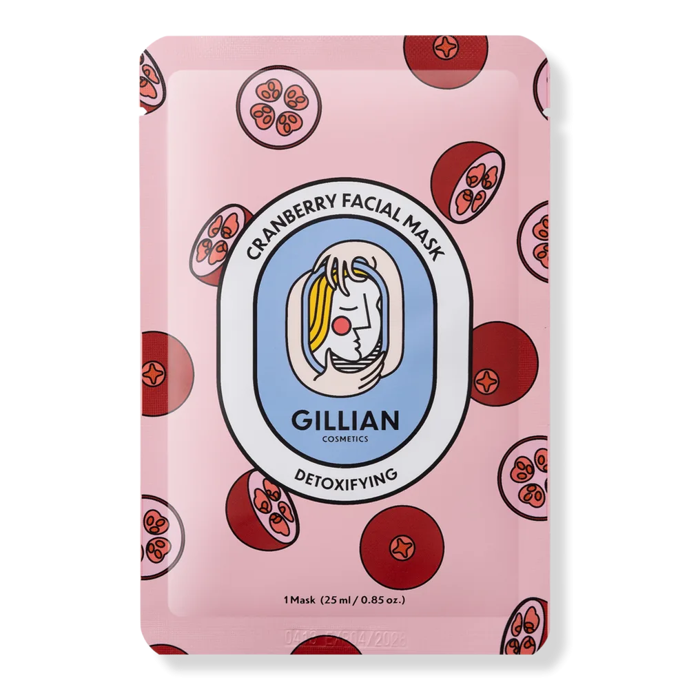 Cranberry Detoxifying Sheet Mask by Gillian Cosmetics