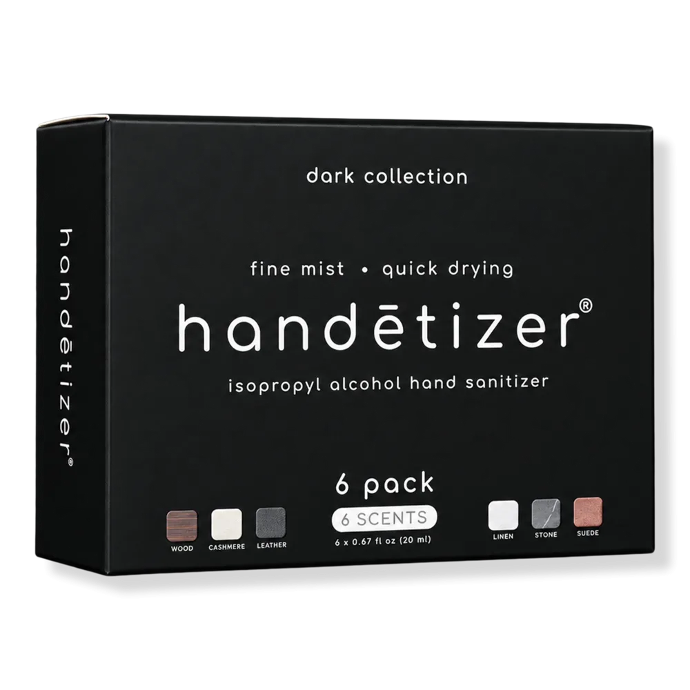 Dark Discovery Six Pack - Fine Mist Hydrating Hand Sanitizer by handetizer