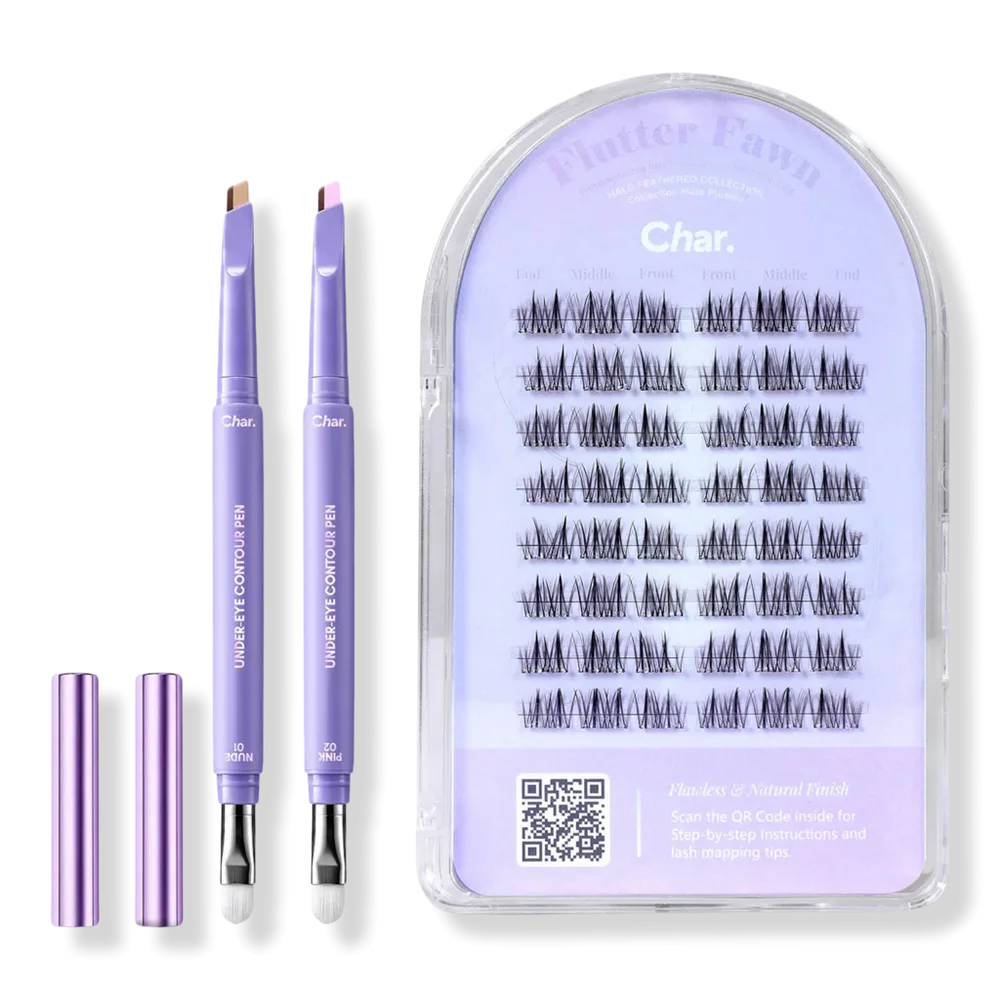 Duo Subtle Look Set - Under Eye Contour Pen + Flutter Fawn Lash by Char Cosmetics