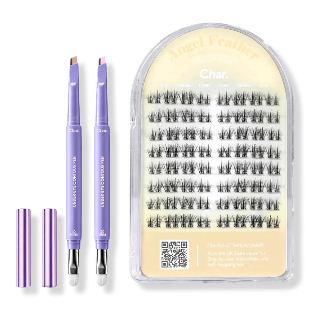 Duo Weightless Set - Under Eye Contour Pen + Angel Feather Lash by Char Cosmetics