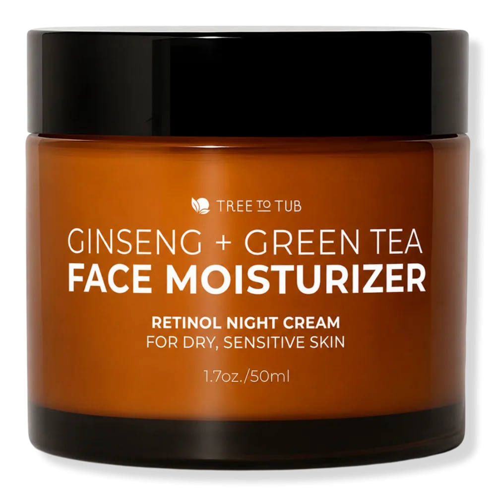 Ginseng & Green Tea Retinol Night Cream for Sensitive Skin by Tree To Tub