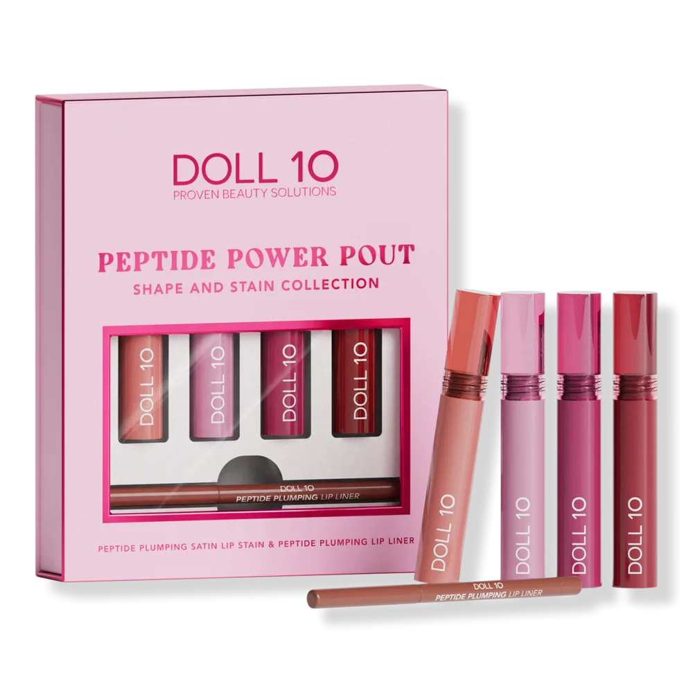 Peptide Power Pout Shape and Stain 5-Piece Collection by Doll 10