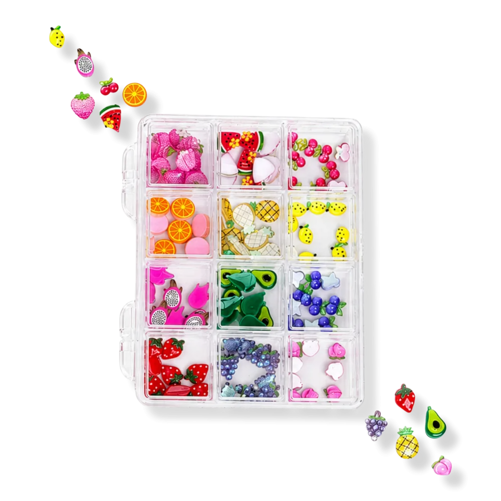 Juicy Fruit - 120+ Assorted Nail Charms by 3H Nails