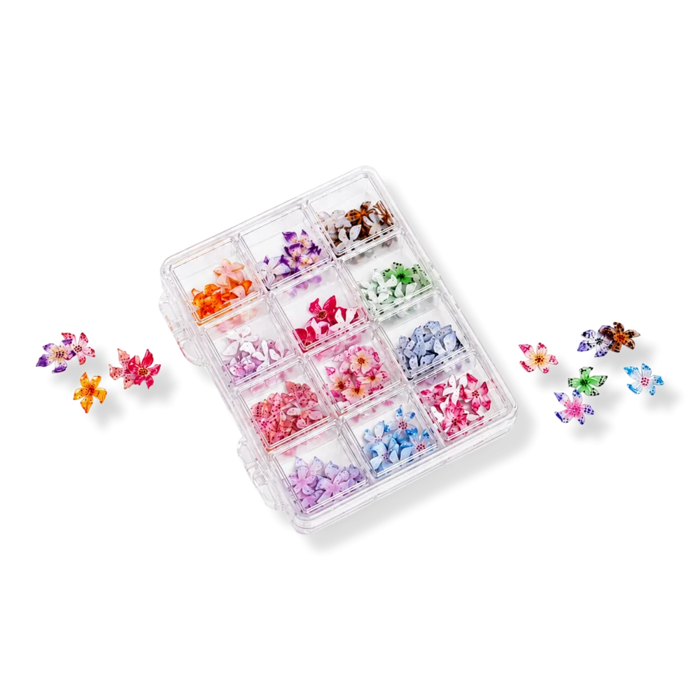 Orchid Blossom - 120+ Assorted Nail Charms by 3H Nails