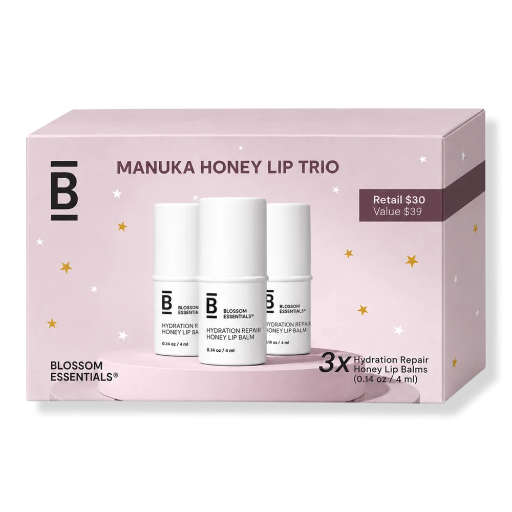 Manuka Honey Lip Trio by Blossom Essentials