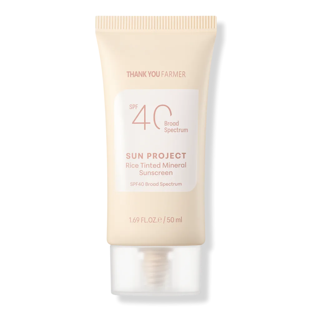 Sun Project Rice Tinted Mineral Sunscreen by Thank You Farmer