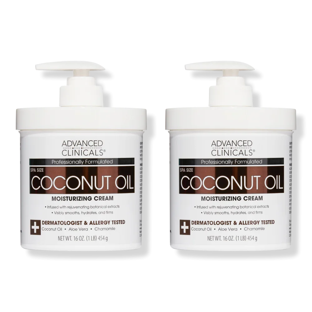 Coconut Oil Moisturizing Dry Skin Body Cream by Advanced Clinicals