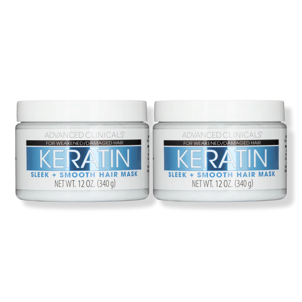 Sleek + Smooth Keratin Hair Mask by Advanced Clinicals
