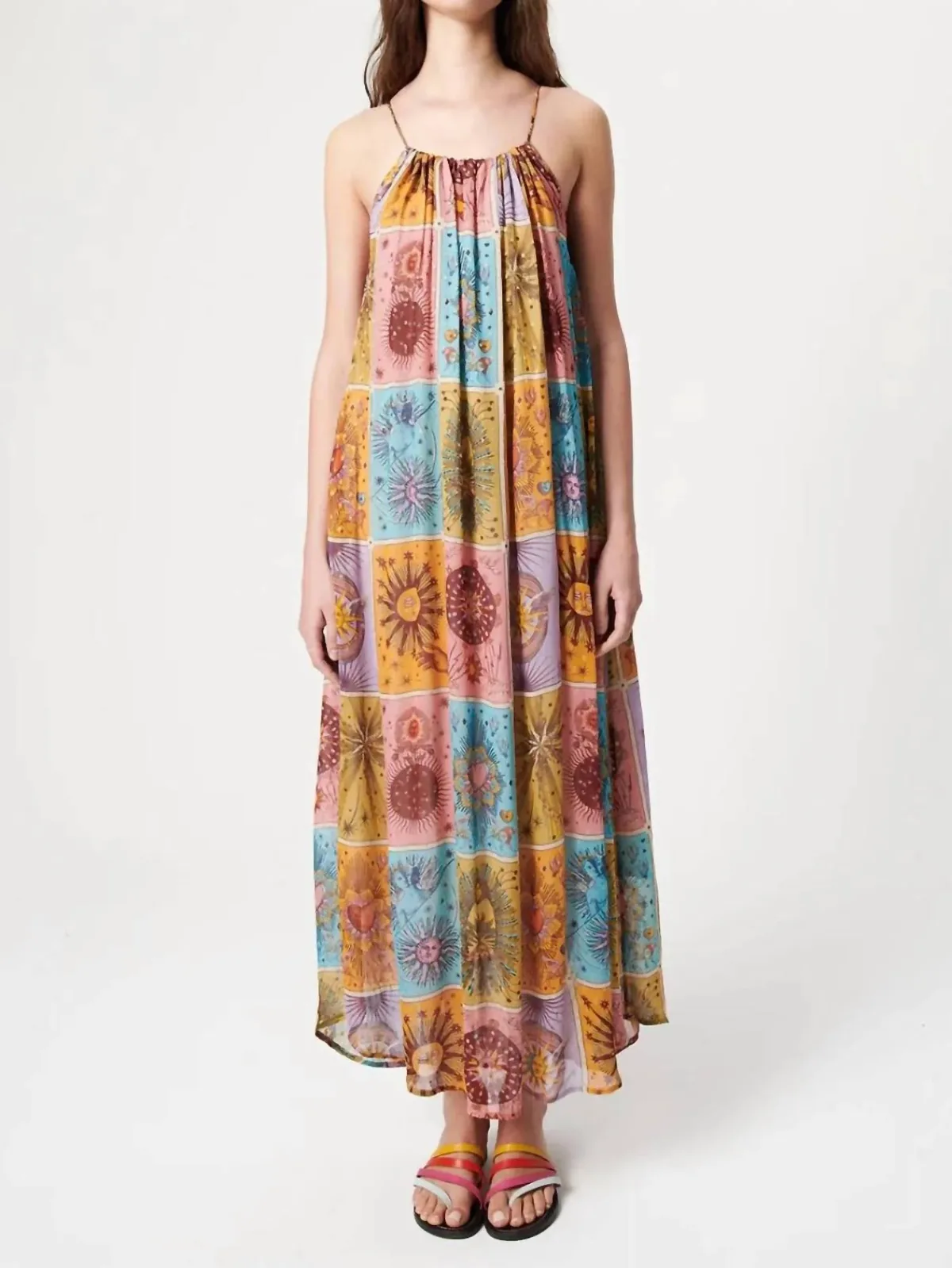 Rain Maxi Dress in Sundance Coral by CHUFY