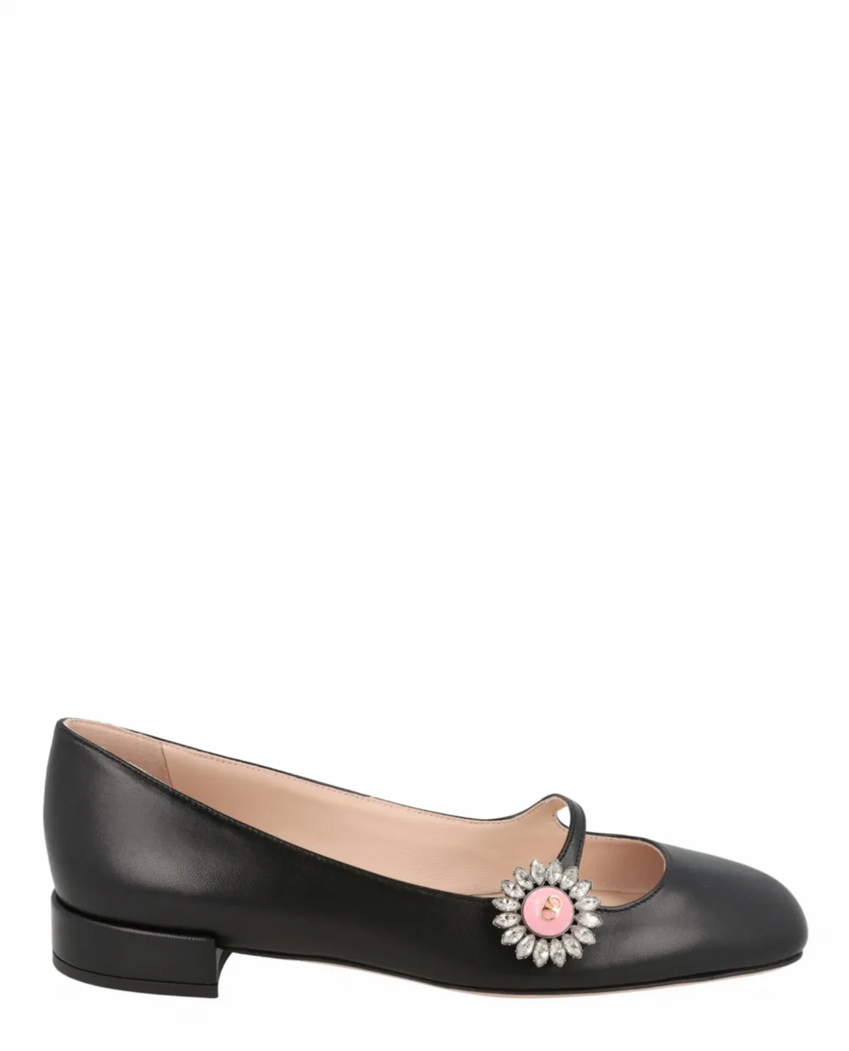 Preshoes Crystal Daisy Mary Jane Ballet Flats by Valentino