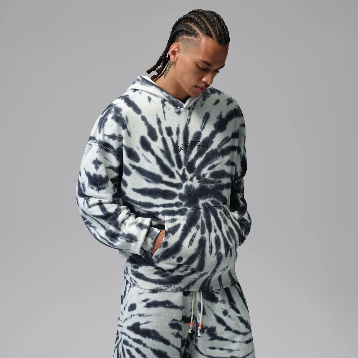 Jordan Brooklyn Fleece Tie-Dye Pullover Festival Hoodie by Jordan