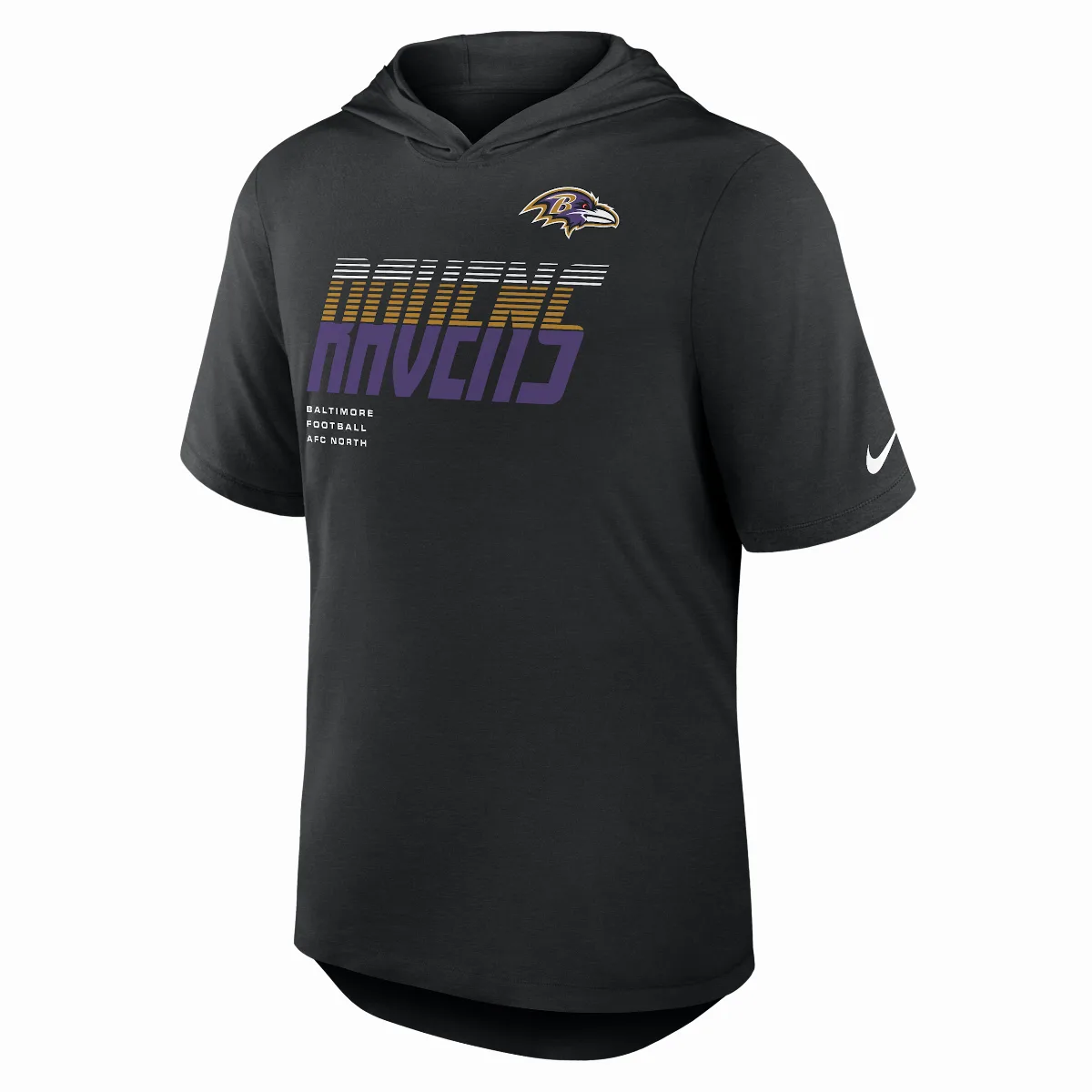 Baltimore Ravens Dri-FIT NFL Hooded T-Shirt by Nike