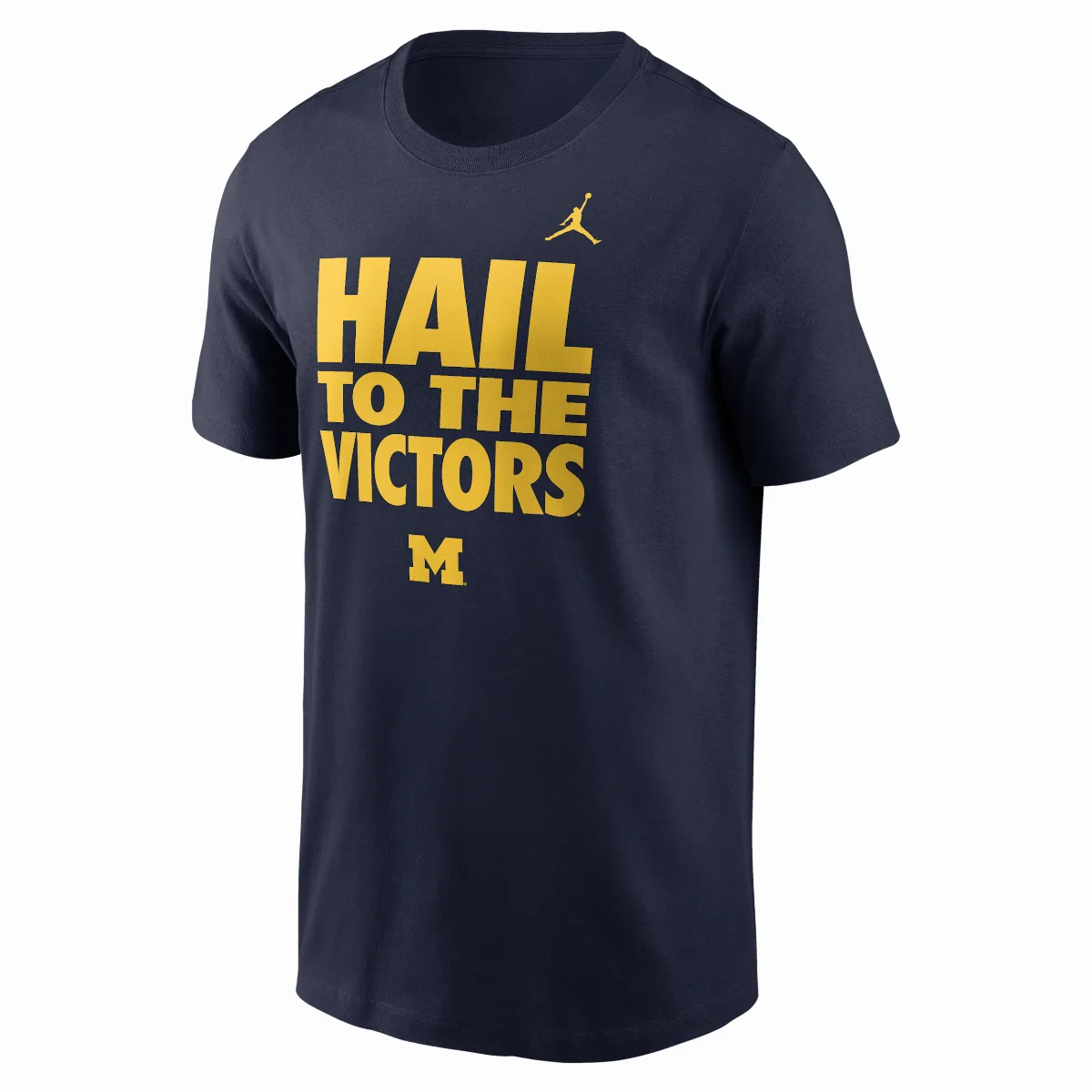 Michigan Sideline Slogan Jordan Brand Dri-FIT College Long-Sleeve T-Shirt by Jordan