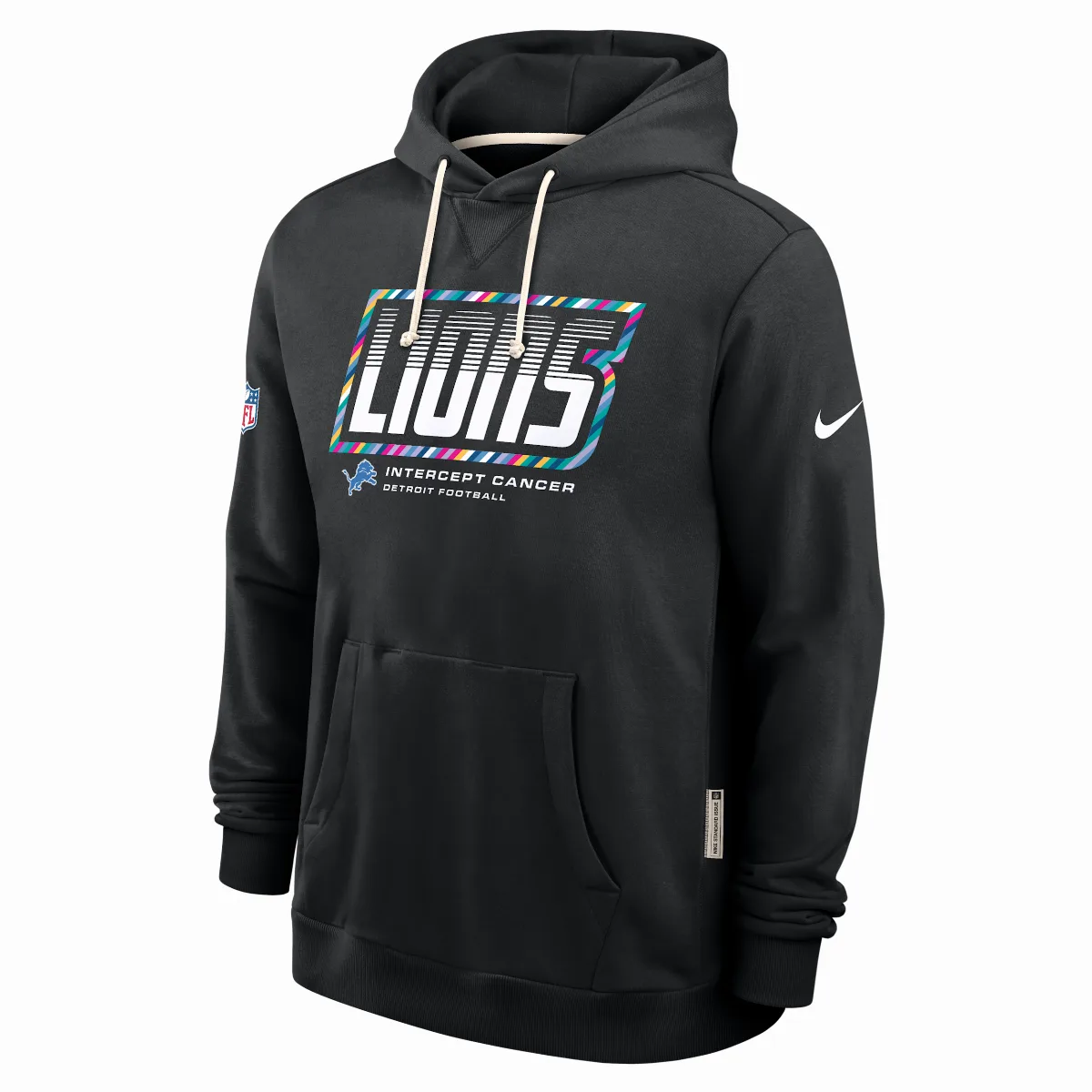 Detroit Lions Crucial Catch Sideline Standard Issue Dri-FIT NFL Pullover Hoodie by Nike