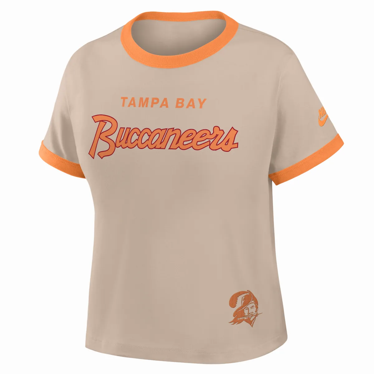 Tampa Bay Buccaneers Rewind Ringer Mod NFL Cropped T-Shirt by Nike