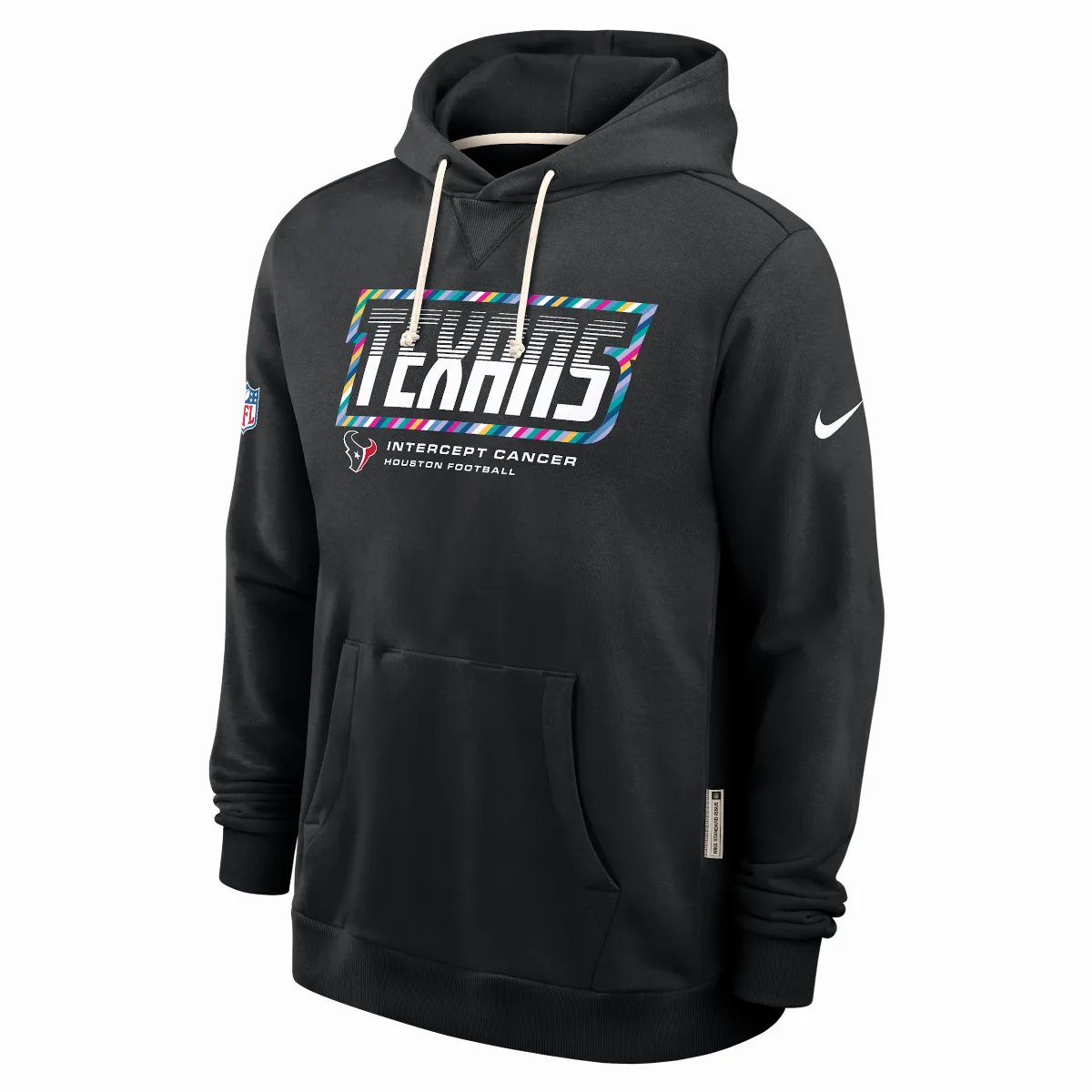Houston Texans Crucial Catch Sideline Standard Issue Dri-FIT NFL Pullover Hoodie by Nike