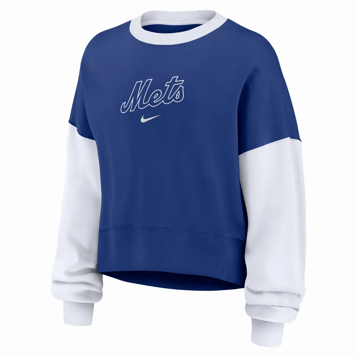 New York Mets Primary MLB Pullover Crew by Nike