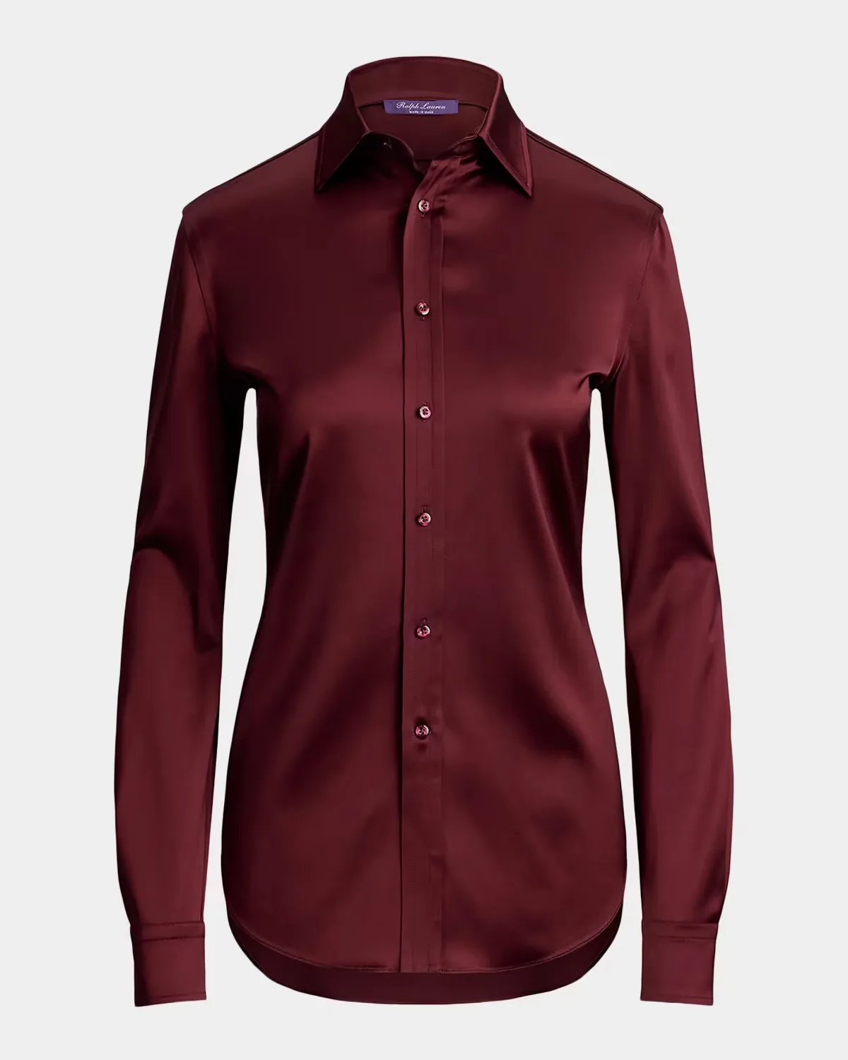 Cameron II Straight Fit Satin Shirt