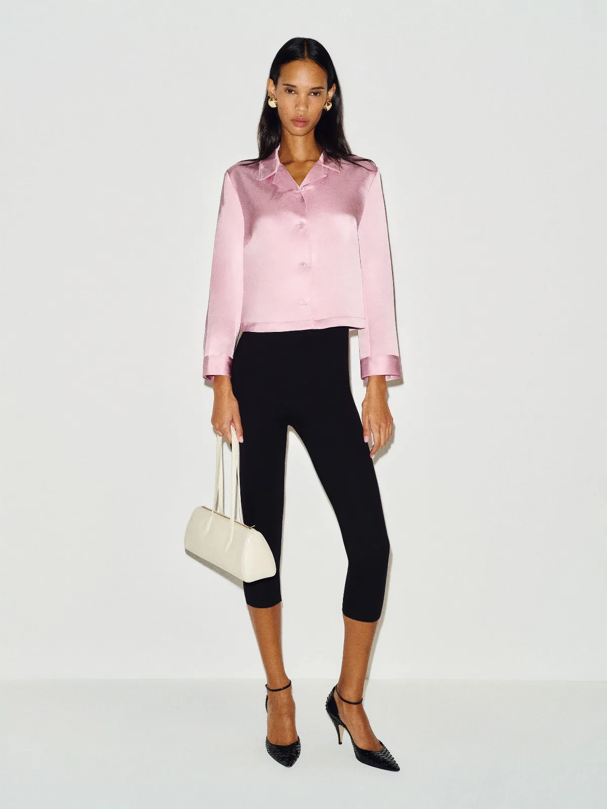 Lacie Cropped Shirt by Reformation