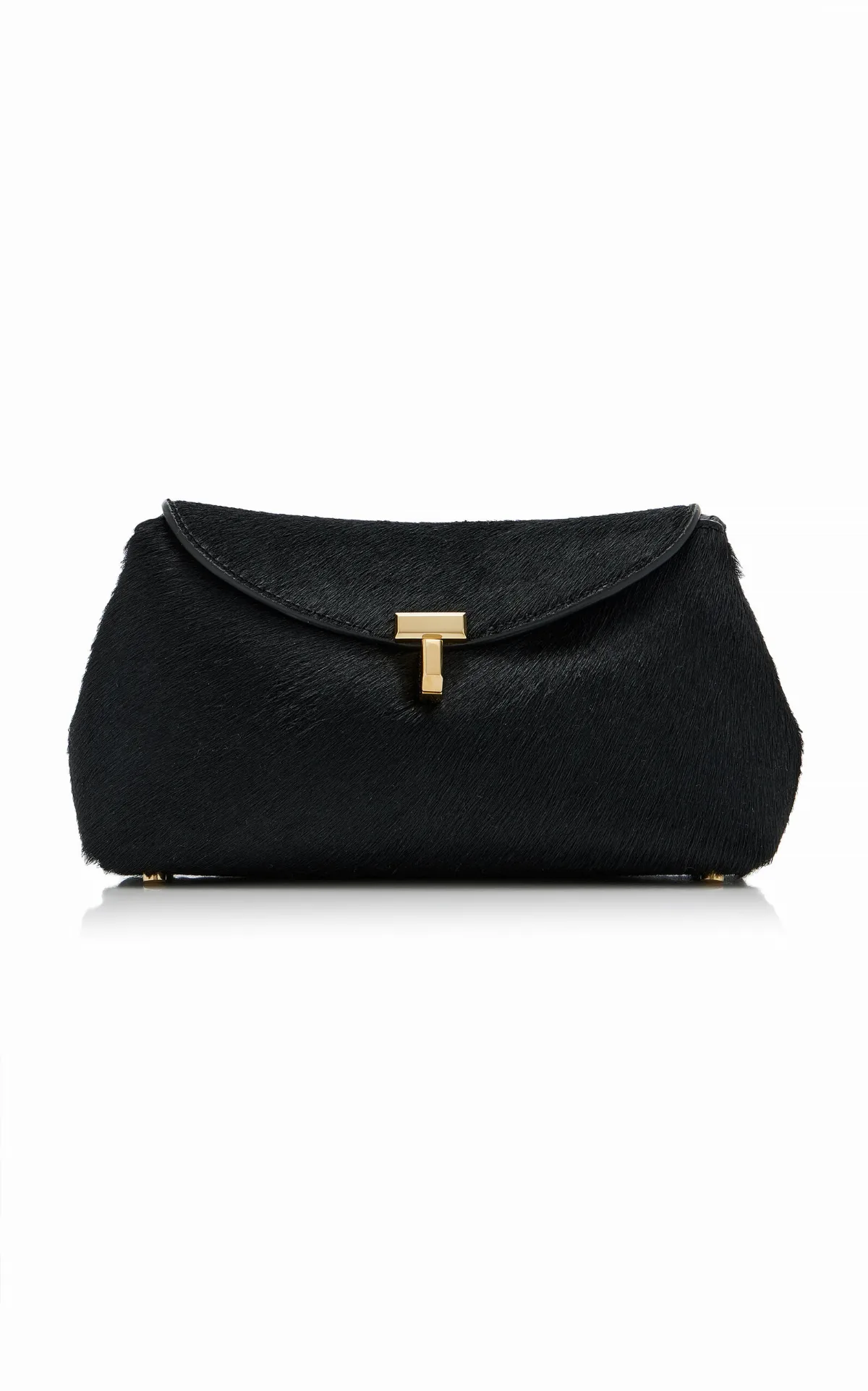 Mini T-Lock Pony Hair Clutch