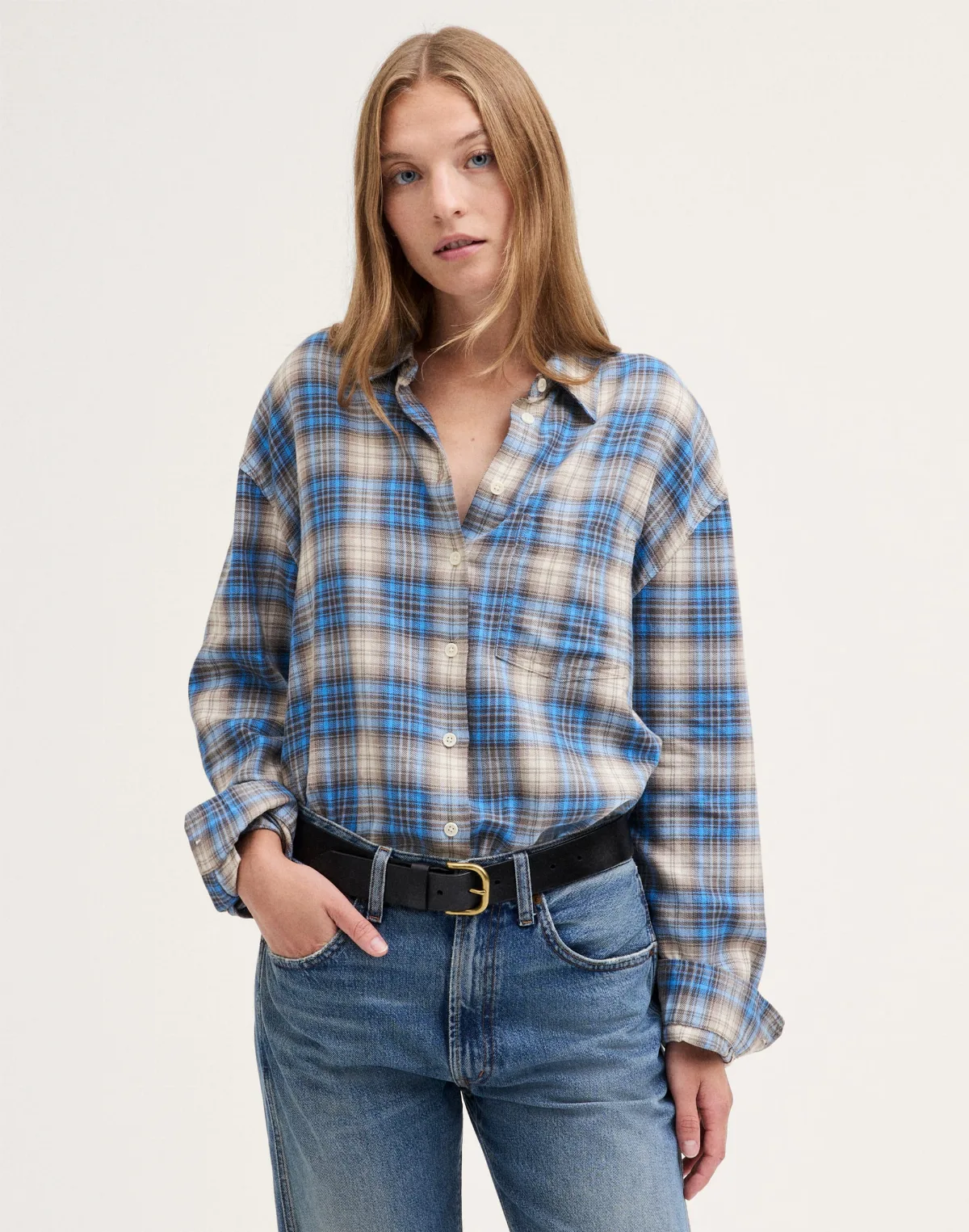 The Easy Shirt in Lightweight Flannel by MW