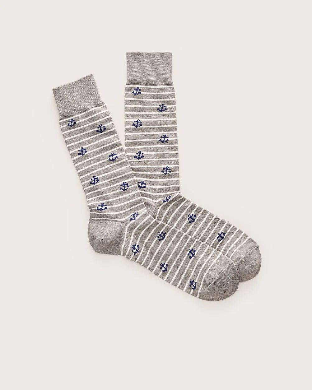 Striped Anchor Critter Socks by J.Crew