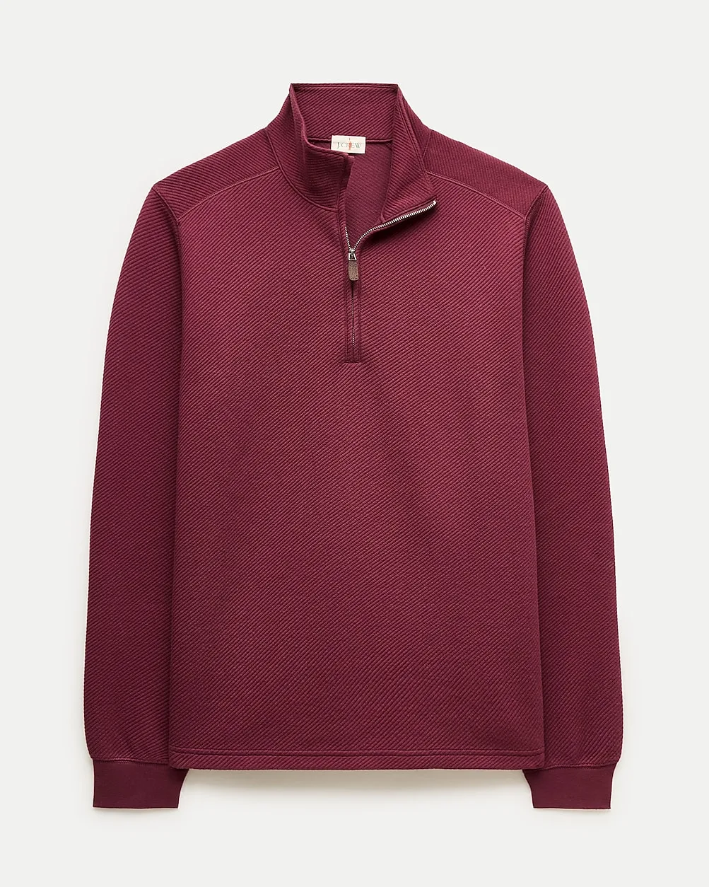 Quarter-Zip Pullover in Jacquard Twill by J.Crew
