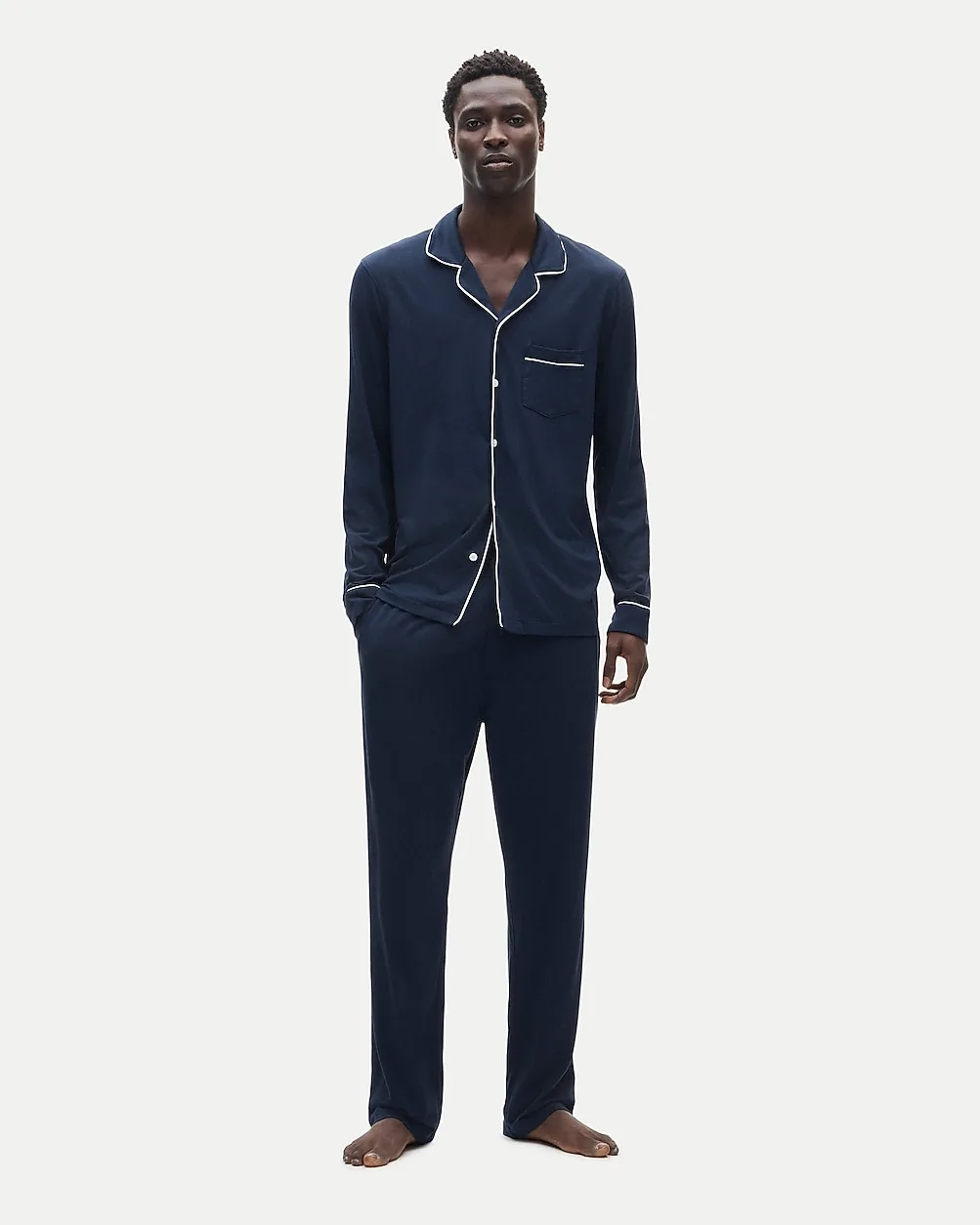 Pajama Set in Cotton-Blend Jersey by J.Crew