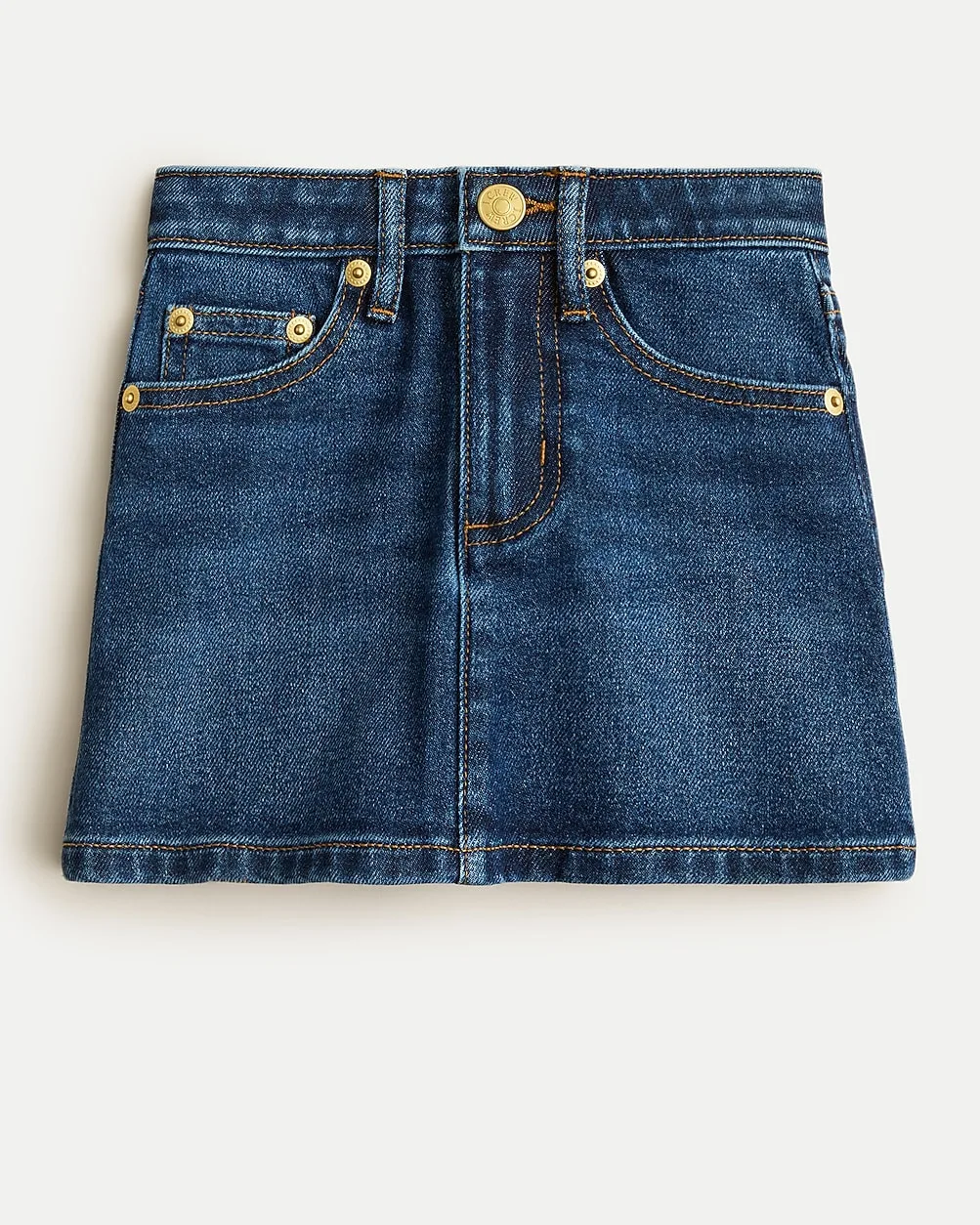 Classic Stretch Denim Skirt by J.Crew