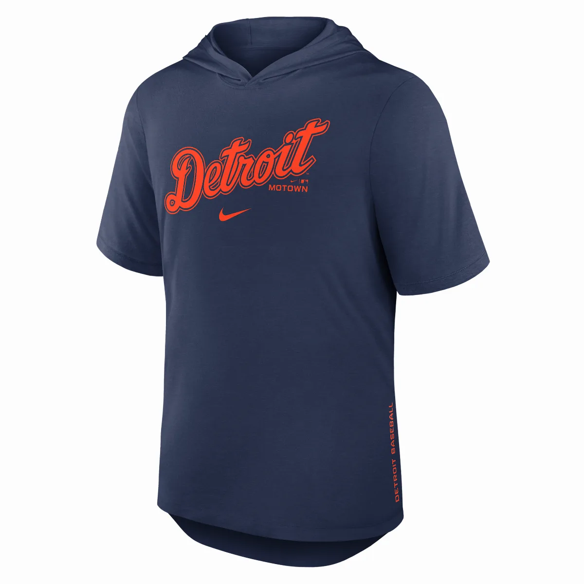 Detroit Tigers Arched Wordmark Dri-FIT MLB Hooded T-Shirt by Nike