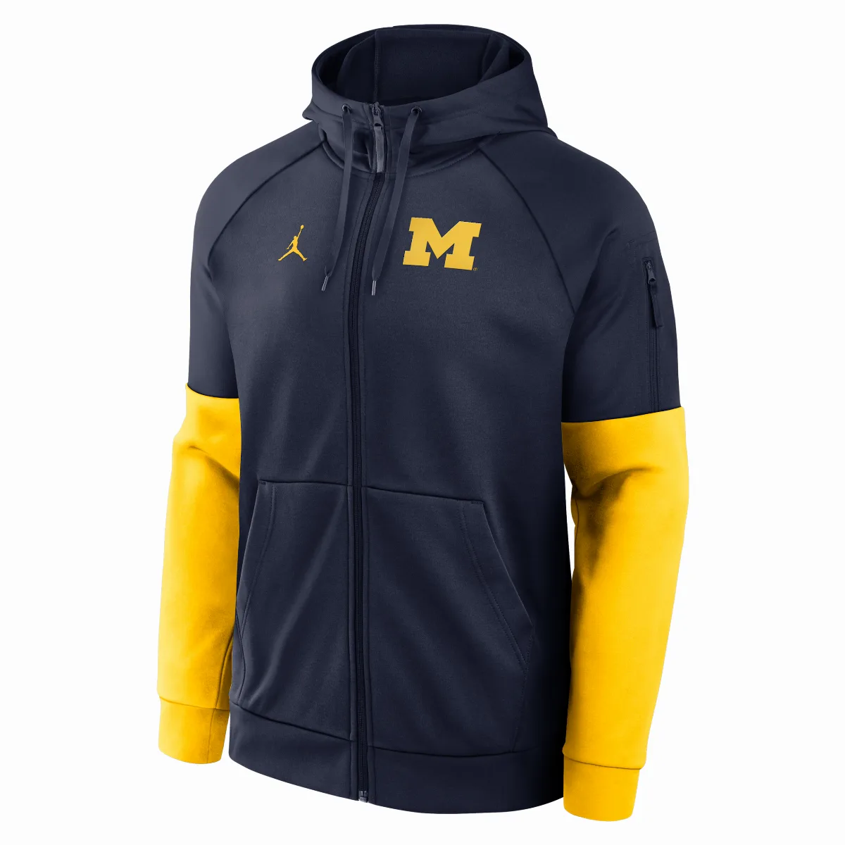 Michigan Primetime Jordan Brand Therma-FIT College Full-Zip Hoodie by Jordan