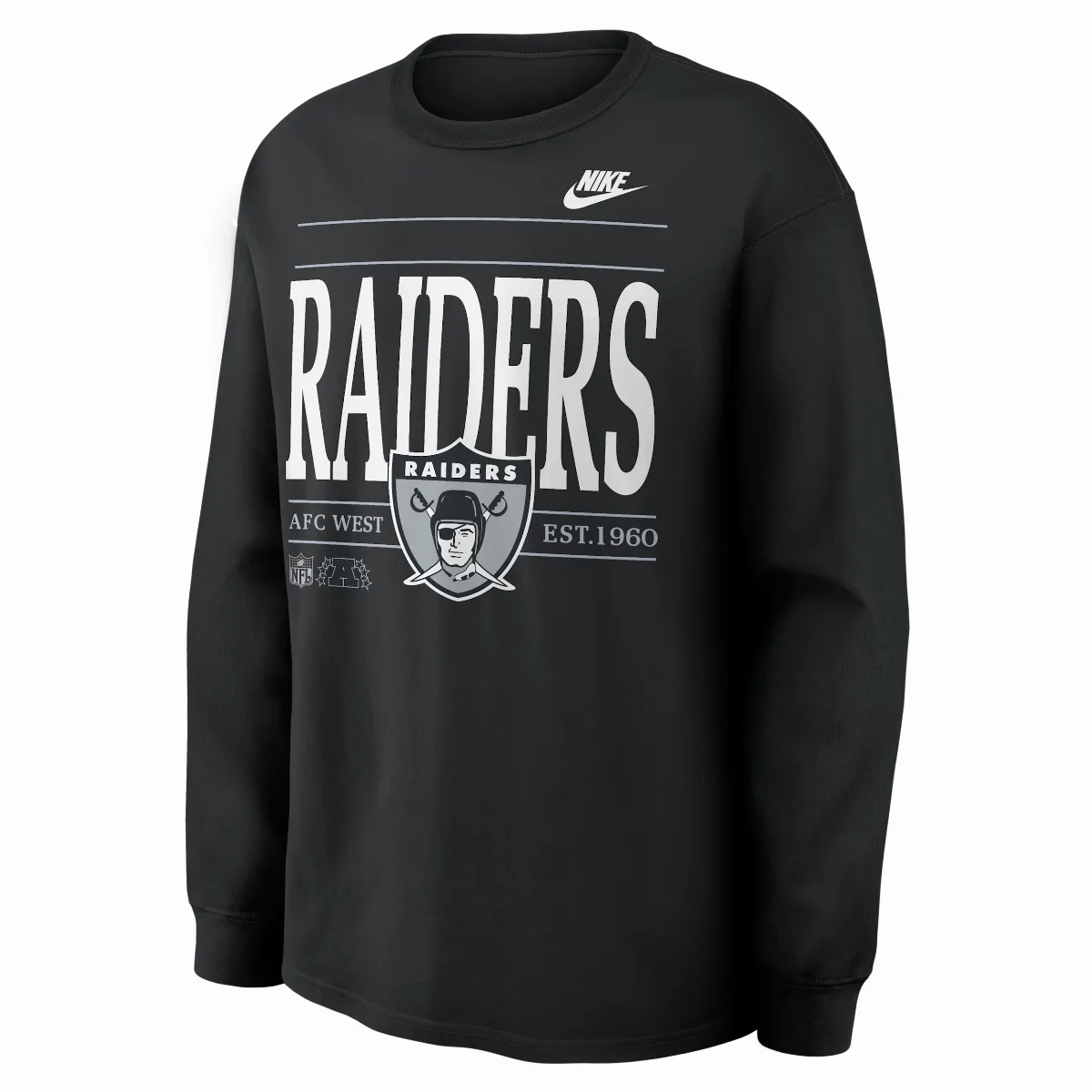 Las Vegas Raiders Rewind Max90 NFL Long-Sleeve T-Shirt by Nike