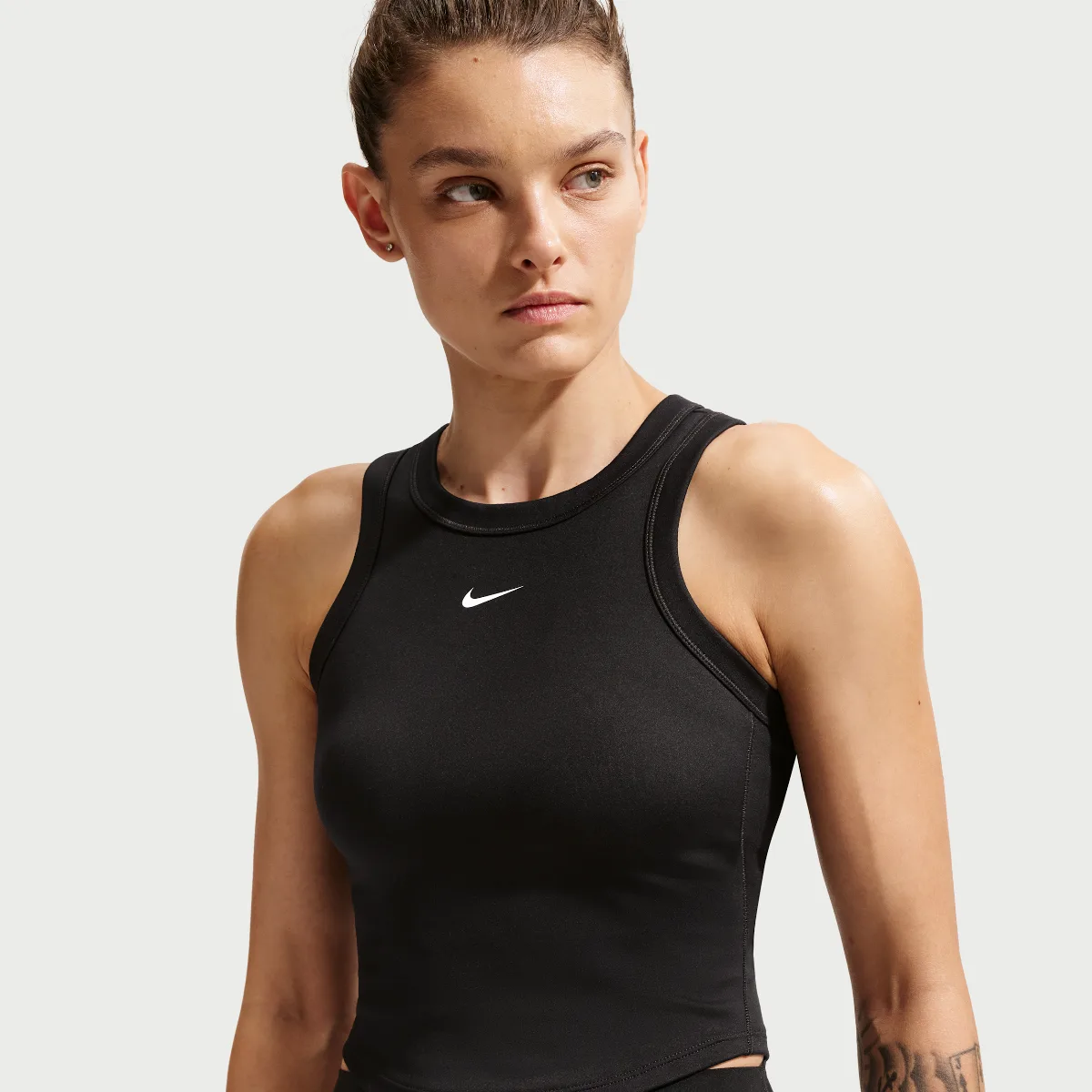 One Fitted Dri-FIT Cropped Tank Top