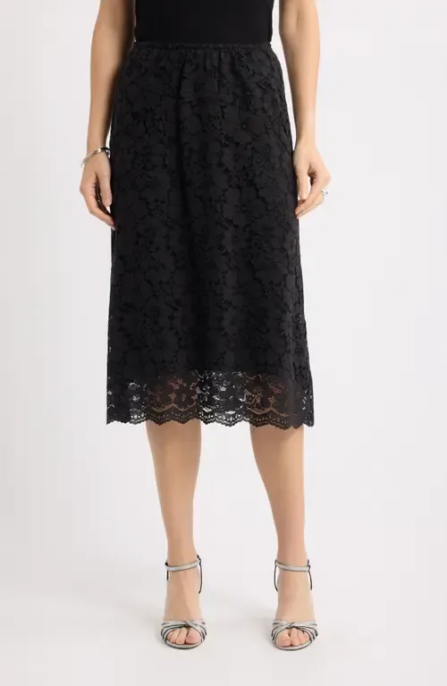 Lace Midi Skirt by caslon(r)