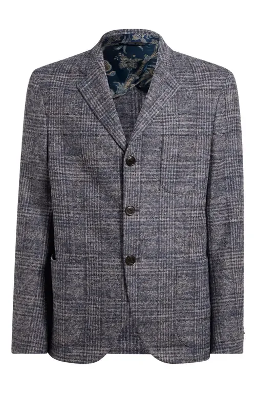 Plaid Alpaca Blend Sport Coat by Etro
