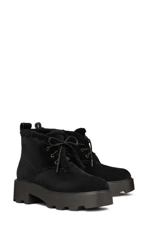 Desert Leather Genuine Shearling Boot by Tory Burch