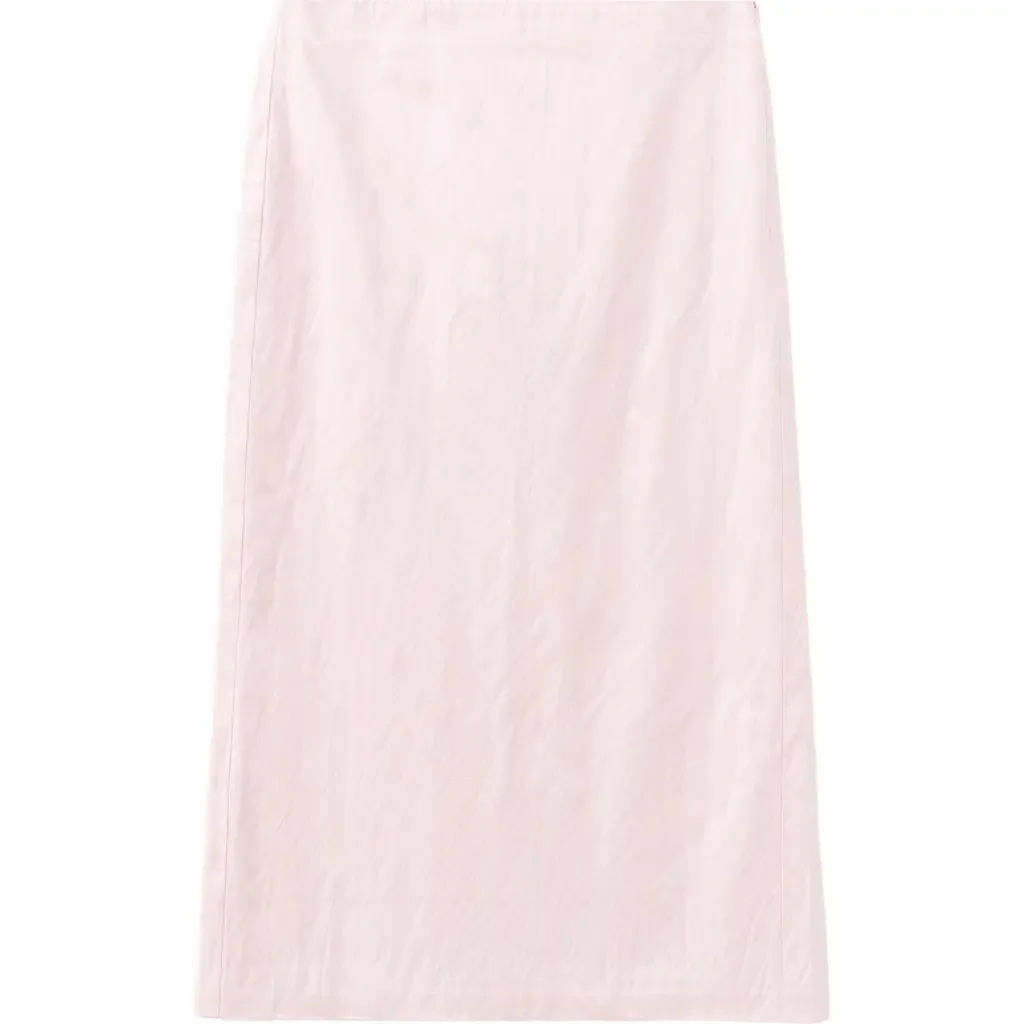 Metallic Satin Midi Skirt by MANGO
