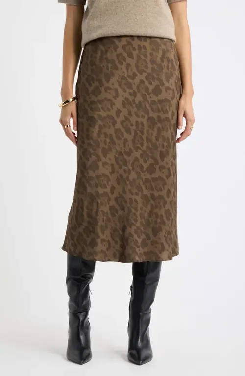Bias Cut Satin Skirt by Nordstrom